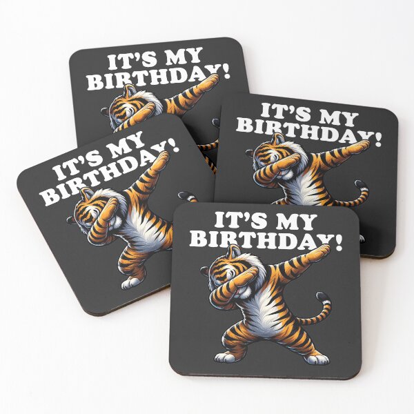 Item preview, It's My Birthday Dabbing Tiger for Kids Boys Girls Dabbing Tiger -  designed and sold by PurpleLoveStore.