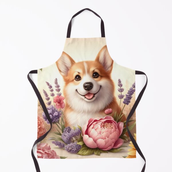 Item preview, Joyful Corgi in Bloom designed and sold by digiscapeart.