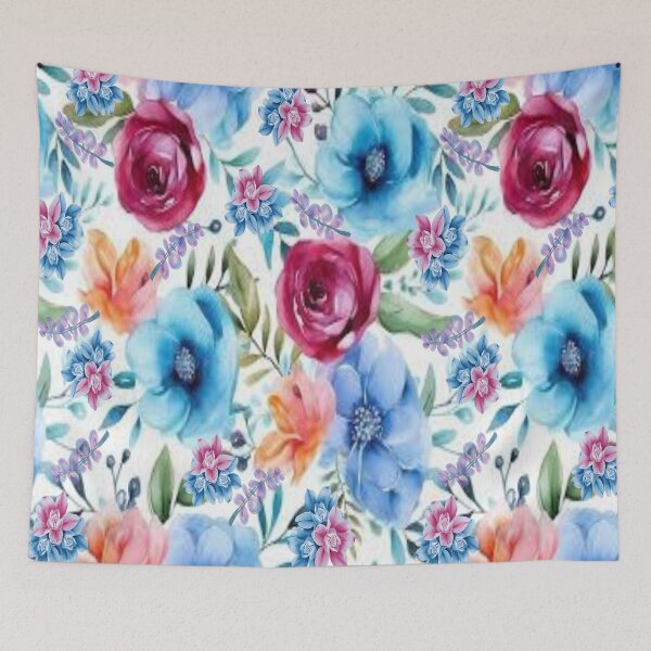 Item preview, Spring Blossoms,  Bohemian design, Abstraction, bold colorful abstract playful design inspired by nature designed and sold by Adri Barnard.