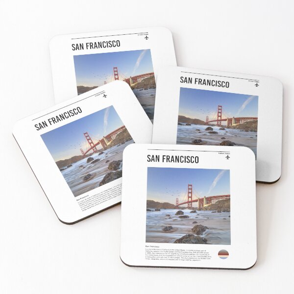 Item preview, Visit San Francisco (minimal travel poster) designed and sold by RabbitK.