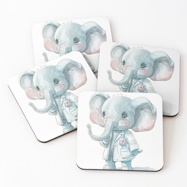 Item preview, Elephant doctor sticker. designed and sold by SUB Q.