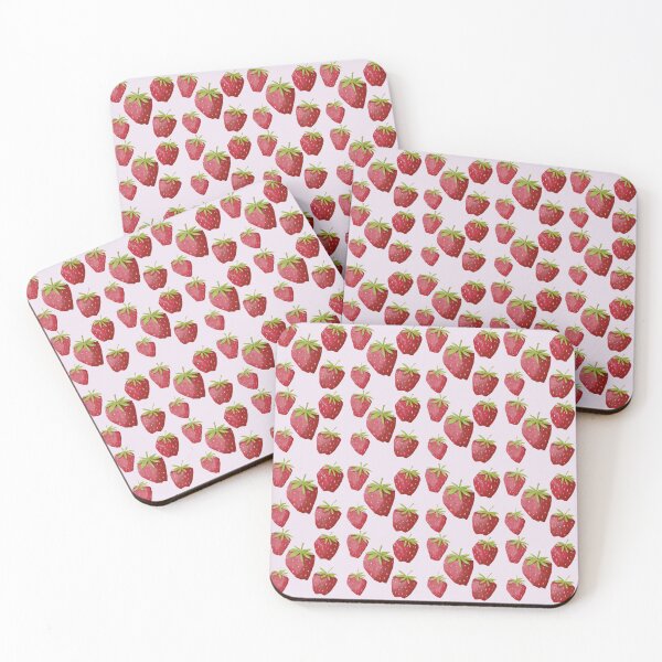 Item preview, Strawberry mat designed and sold by MERLETDRAWING.