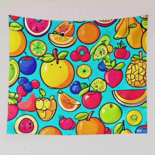 Item preview, Vivid Fruits Art designed and sold by Health And Fitness Posts e-Store.