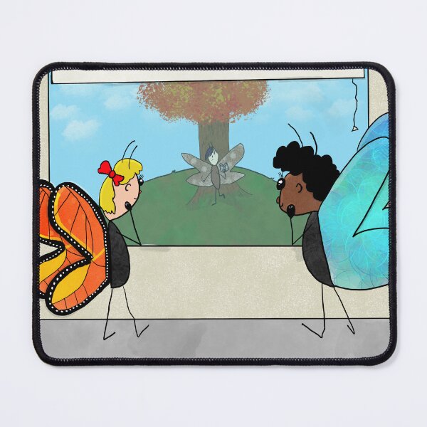 Item preview, Butterfly Girls Crushing on a Moth Man designed and sold by aStitchingGeek.