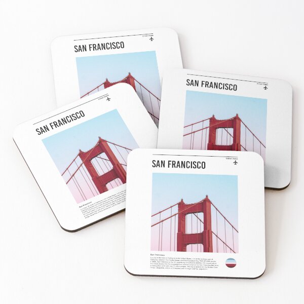 Item preview, Visit San Francisco (minimal travel poster) designed and sold by RabbitK.