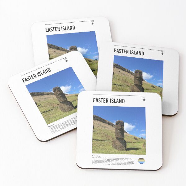 Item preview, Visit Easter Island (minimal travel poster) designed and sold by RabbitK.