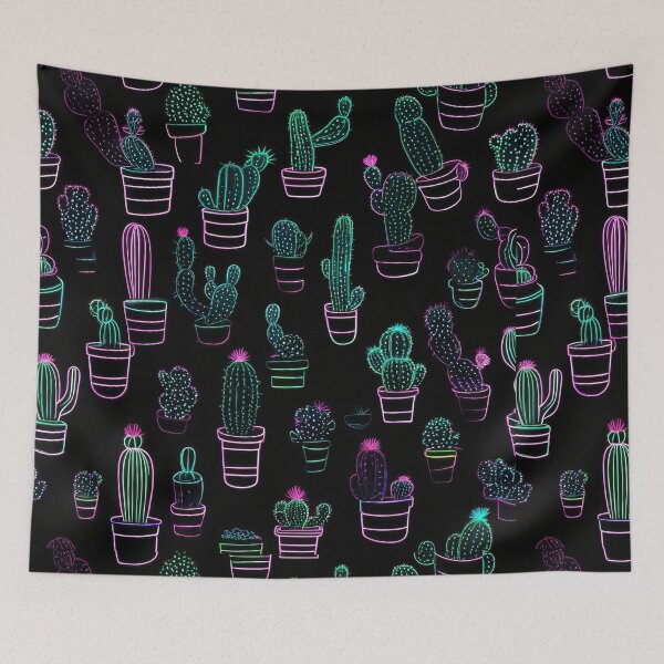 Item preview, Neon Oasis: Cactus Party Vibes designed and sold by ZipperDragon88.