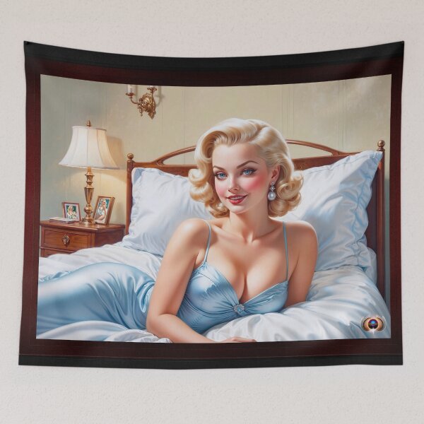 Item preview, The Bed Is Just Fine Astonishing AI Concept Art by Xzendor7 designed and sold by Xzendor7 Digital Art Creations.