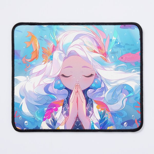 Item preview, Aquatic Serenity Prayer Anime Girl designed and sold by bubblegoth.