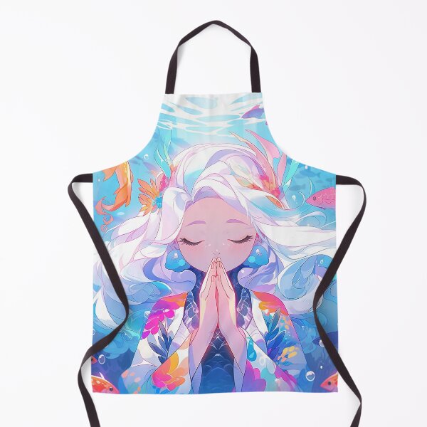 Item preview, Aquatic Serenity Prayer Anime Girl designed and sold by bubblegoth.