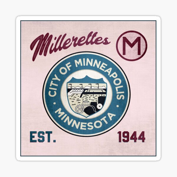 Minneapolis Millerettes • AAGPBL Badge Sticker