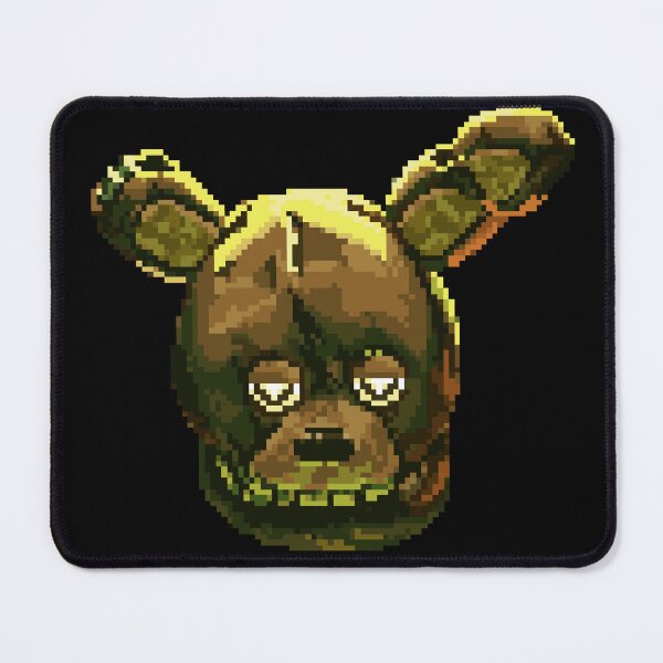 Item preview, Springtrap head pixel illustration  designed and sold by Emilyashdraws.