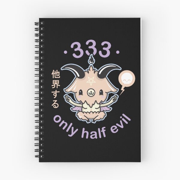 Item preview, 333 Only Half Evil Baphomet - Kawaii Krypt designed and sold by KawaiiKrypt.