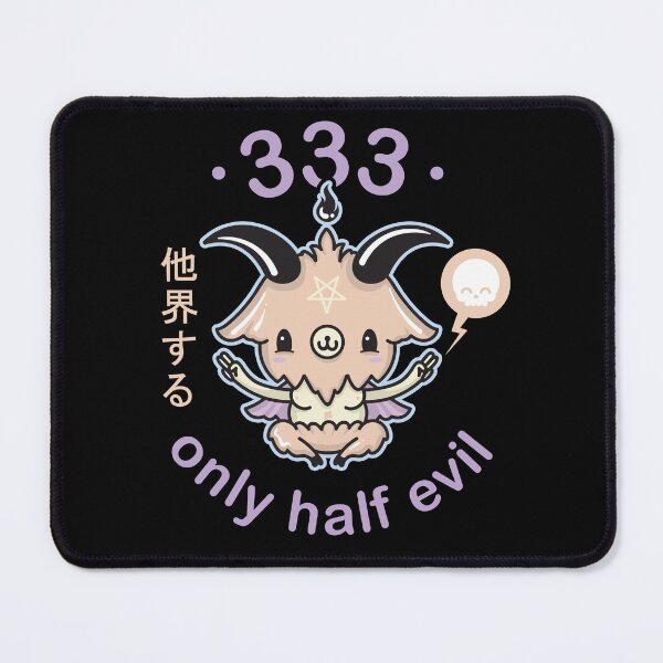 Item preview, 333 Only Half Evil Baphomet - Kawaii Krypt designed and sold by KawaiiKrypt.