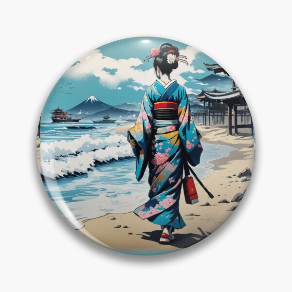 Item preview, Unique Geisha on the beach designed and sold by Coolparrotgirl.