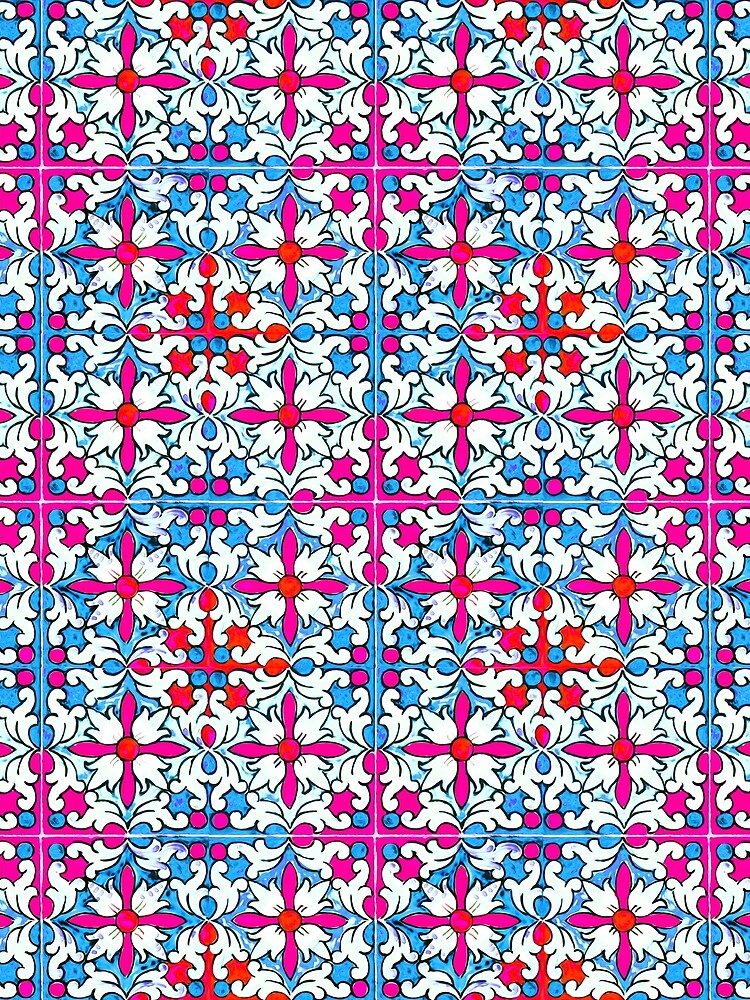 Thumbnail 3 of 3, Scarf, Azulejo Spring designed and sold by ErianAndre.