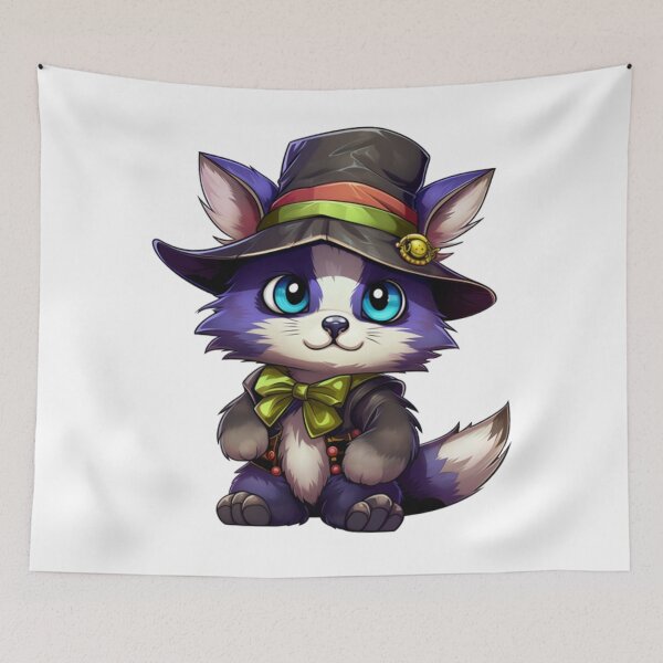 Item preview, Kawaii Purple Cat Pirate designed and sold by KawaiiArtStyle.