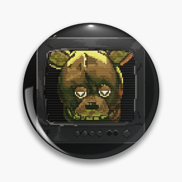 Item preview, Springtrap head CCTV pixel illustration  designed and sold by Emilyashdraws.