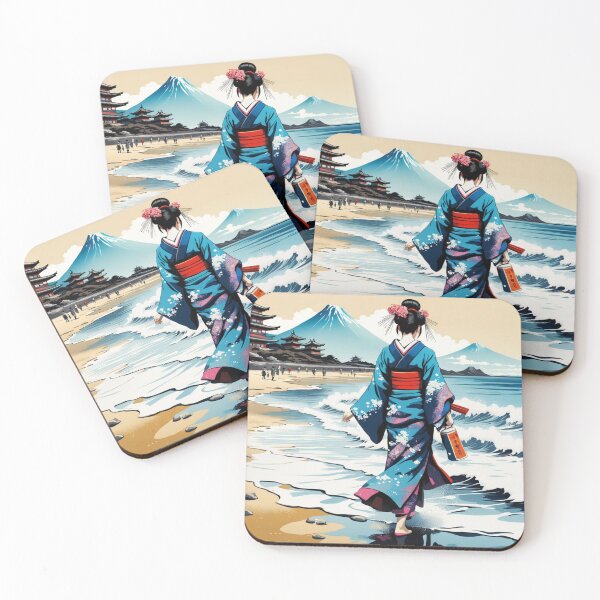 Item preview, Unique Geisha on the beach designed and sold by Coolparrotgirl.