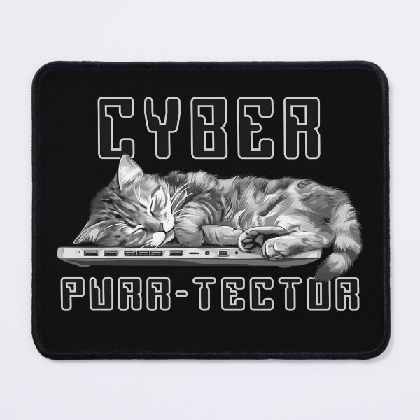 Item preview, CYBER PURR-TECTOR | Cyber Security Cat designed and sold by RR-Arts.