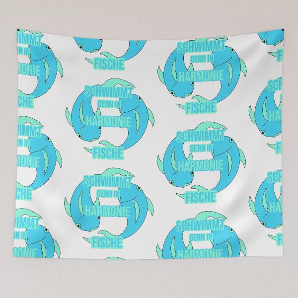 Item preview, Pisces zodiac sign - Likes to swim in harmony designed and sold by FoxyS.
