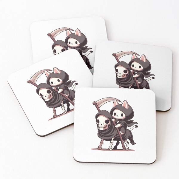 Item preview, Cute Grim Reaper Cat  designed and sold by Ninja-Cat-Corp.