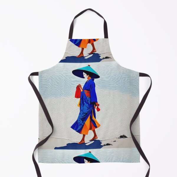 Item preview, Modern Geisha on the beach grey sand designed and sold by Coolparrotgirl.