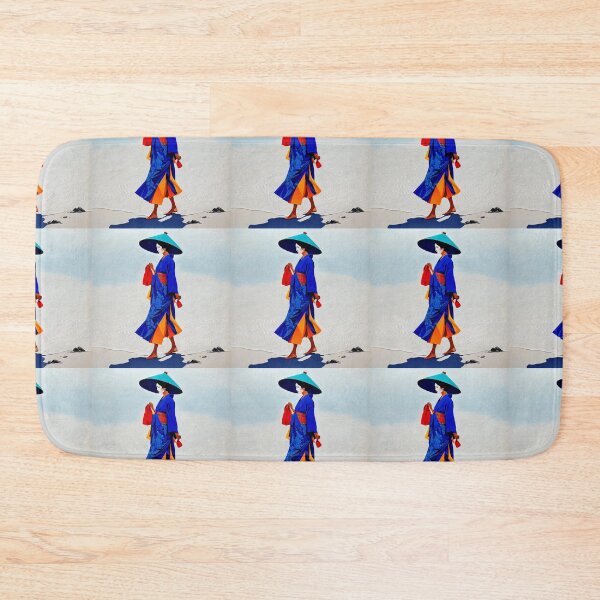 Item preview, Modern Geisha on the beach grey sand  designed and sold by Coolparrotgirl.