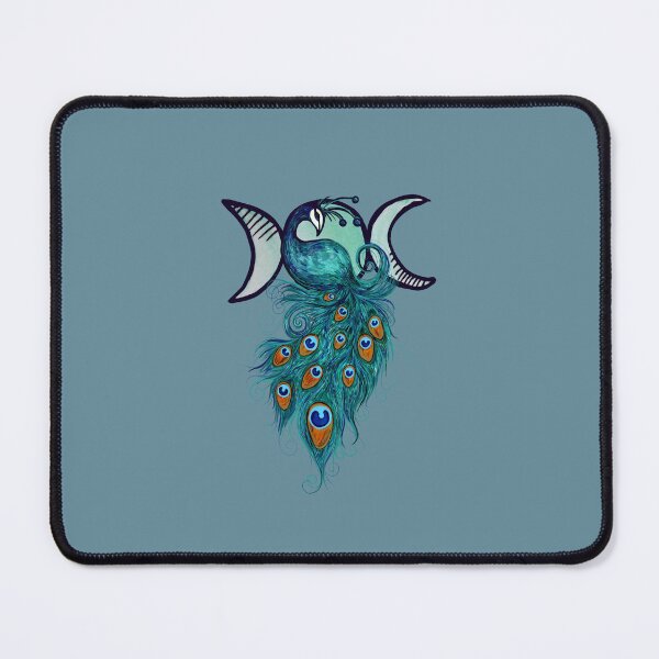 Item preview, Triple Moon Peacock designed and sold by FrictionMaxxing.