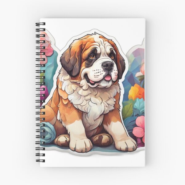 Item preview, Springtime St Bernard designed and sold by NeatThingLover.