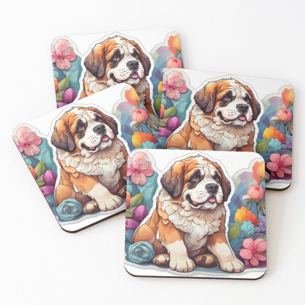 Item preview, Springtime St Bernard designed and sold by NeatThingLover.