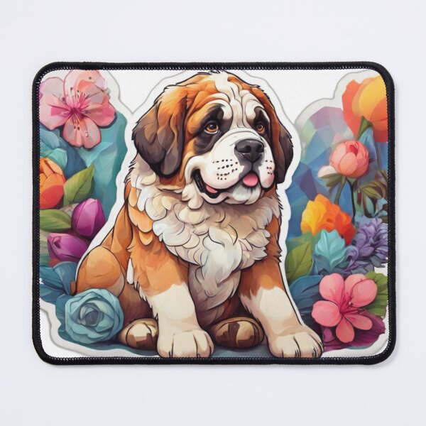 Item preview, Springtime St Bernard designed and sold by NeatThingLover.