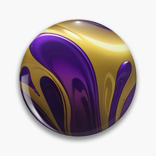 Item preview, Abstract Gold And Purple Fluid Pattern designed and sold by TheArtOfPat.