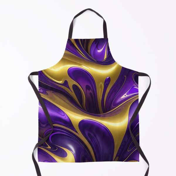 Item preview, Abstract Gold And Purple Fluid Pattern designed and sold by TheArtOfPat.