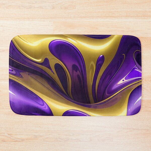 Item preview, Abstract Gold And Purple Fluid Pattern designed and sold by TheArtOfPat.