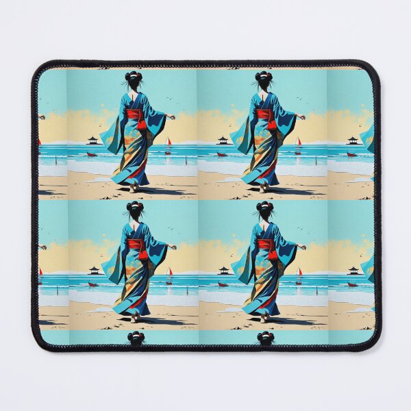 Item preview, Modern Geisha on the beach, sail, sea designed and sold by Coolparrotgirl.