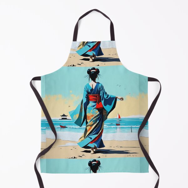 Item preview, Modern Geisha on the beach, sail, sea designed and sold by Coolparrotgirl.