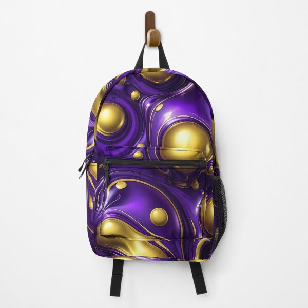 Item preview, Abstract Gold And Purple Fluid Pattern designed and sold by TheArtOfPat.