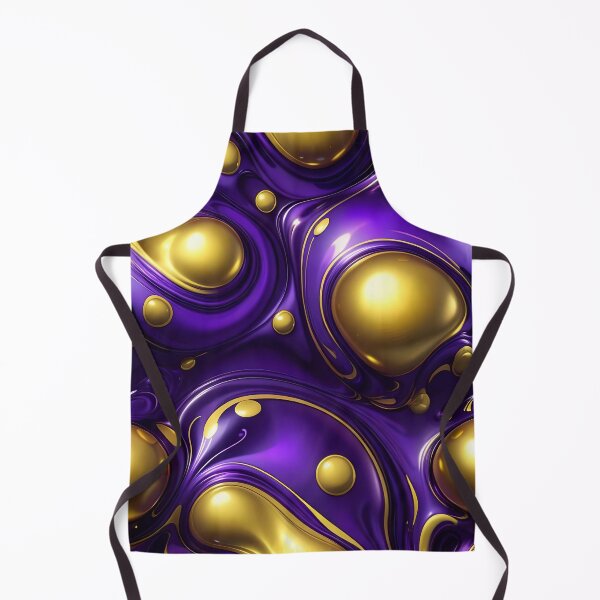 Item preview, Abstract Gold And Purple Fluid Pattern designed and sold by TheArtOfPat.