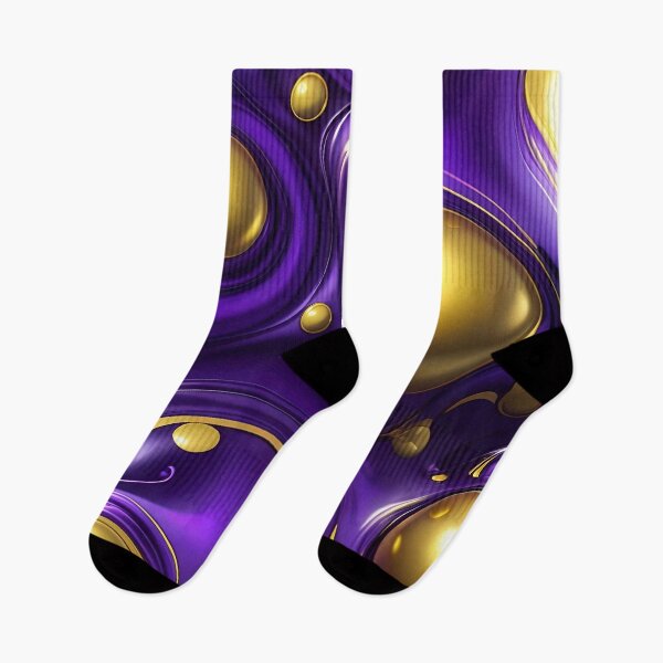 Artikelvorschau, Abstract Gold And Purple Fluid Pattern entworfen und verkauft von TheArtOfPat.
