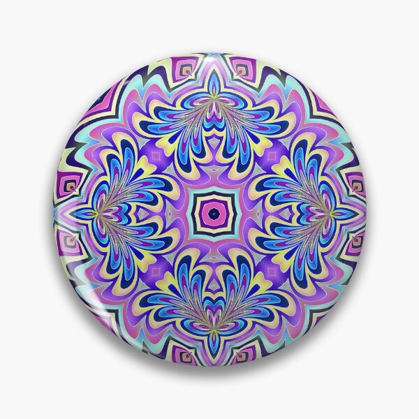 Aperçu de l'œuvre carrelage abstrait bleu violet rose créée et vendue par chambergambit.