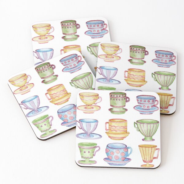 Item preview, Teacup Watercolour designed and sold by Tiffany Budd.