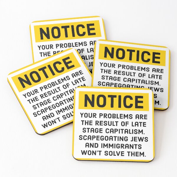 Item preview, Anti fascism notice  designed and sold by Rachel the Artist .