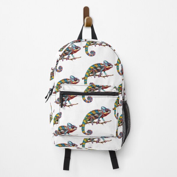 Item preview, Panther chameleon clings to a branch, bright and beautiful colors. #10 designed and sold by kizenya.