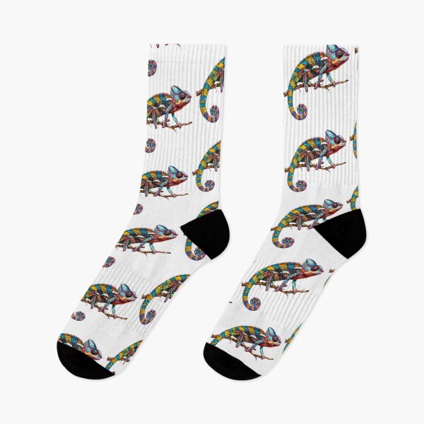Item preview, Panther chameleon clings to a branch, bright and beautiful colors. #10 designed and sold by kizenya.