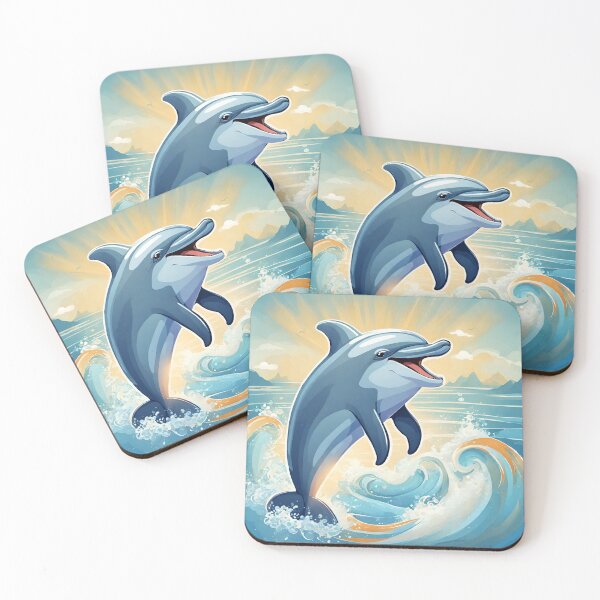 Item preview, Smiling dolphin designed and sold by StyleSketch.