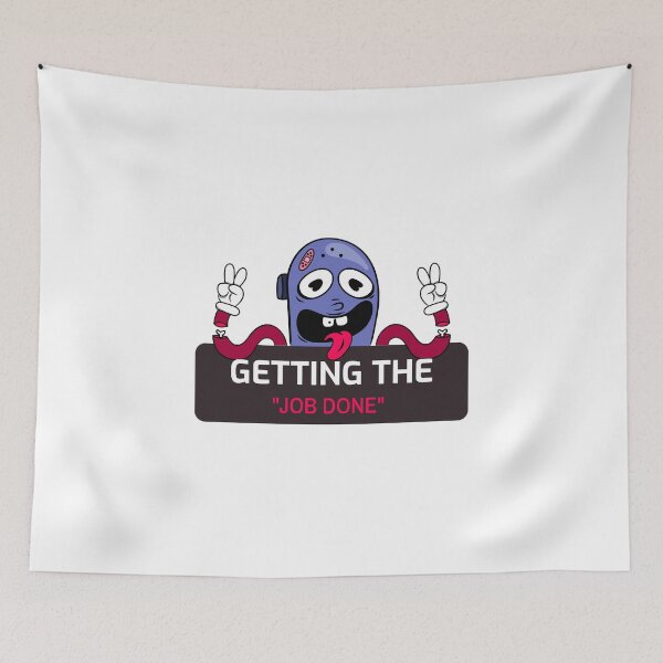 Item preview, GETTING THE JOB DONE AIR QUOTES designed and sold by LovePeaceShop.