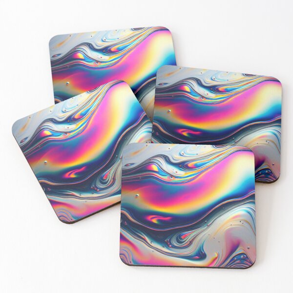 Item preview, Silver Oil Slick With Rainbow Highlights designed and sold by Tlemus9.