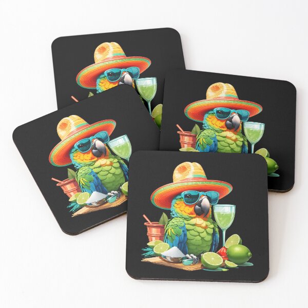 Item preview, Salt and Lime Parrot Happy Bird in Paradise designed and sold by MindWave THC.