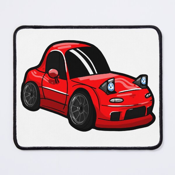 Item preview, Cute Tooned Miata Red Car designed and sold by MonkiFlipp.